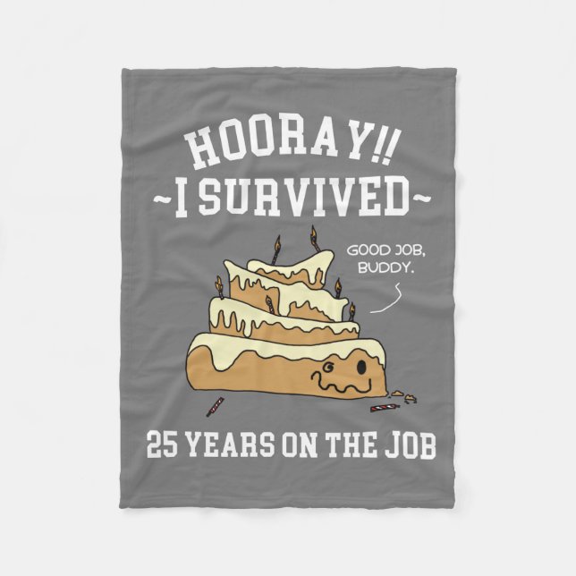 Couverture Polaire 25 ans au travail 25e anniversaire du travail (Devant)