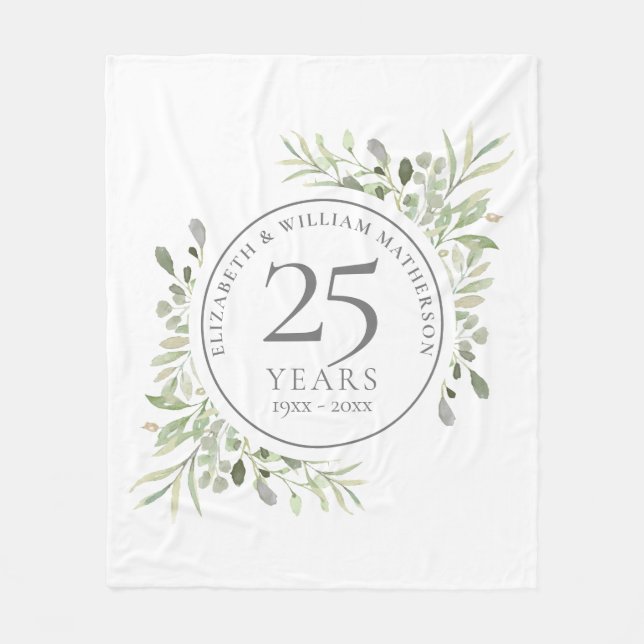 Couverture Polaire 25e anniversaire de la Mariage d'argent (Devant)
