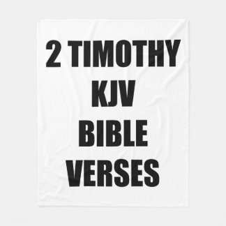 Couverture Polaire 2 Versets bibliques Timothy KJV