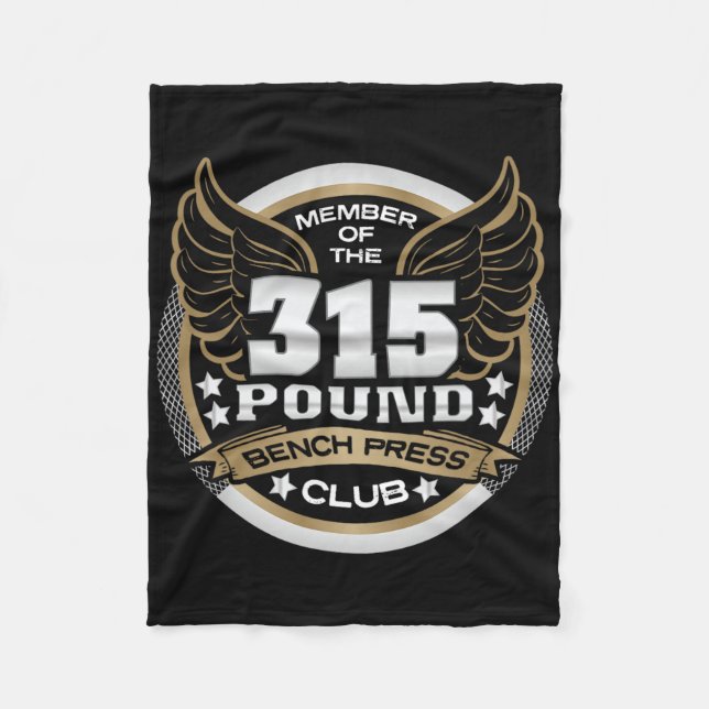 Couverture Polaire 315 Pound Bench Press Club For Powerlifter Weightl (Devant)