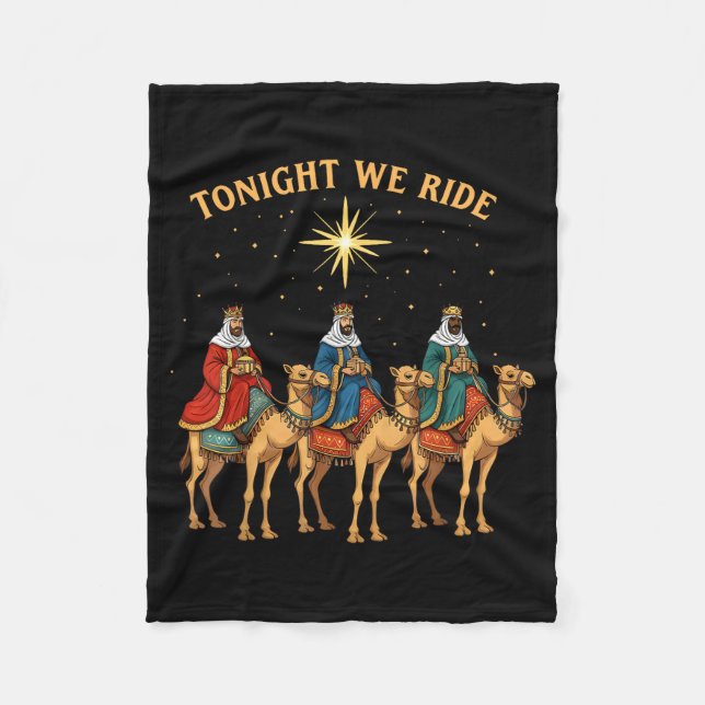 Couverture Polaire 3 Wise Men Tonight We Ride Christmas  (Devant)