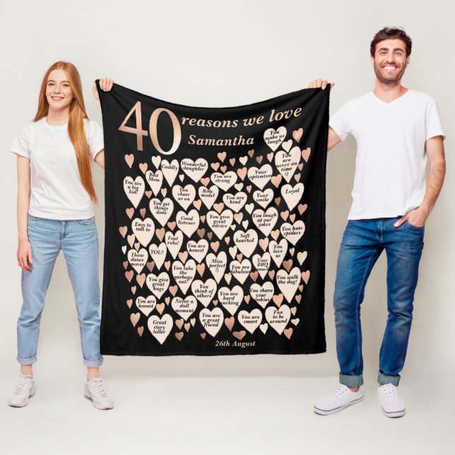 Couverture Polaire 40e anniversaire 40 raisons Nous vous aimons (En situation)