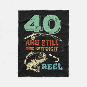 Couverture Polaire 40e anniversaire Pêche Turning 40 pêcheurs Mens Pu