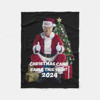 Couverture Polaire 45 47 Noël Est Arrivé Tôt Cette Année 2024 Trump