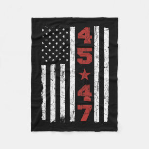 Couverture Polaire 47 Trump Vintage Usa Drapeau 2024 élection préside