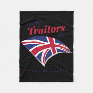 Couverture Polaire 4 juillet Chemise Happy Traitors Day American Inde