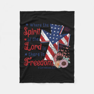Couverture Polaire 4 juillet Liberté Où Est L'Esprit Du Seigneur