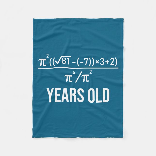 Couverture Polaire 50 Years Old Equation Funny 50th Birthday Math  (Devant)