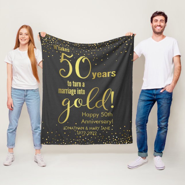 Couverture Polaire 50e anniversaire du Mariage d'or (En situation)