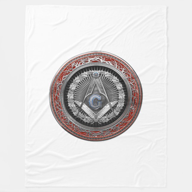 Couverture Polaire [600] Master Mason - Silver Square & Compass (Devant)