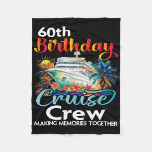 Couverture Polaire 60e anniversaire de croisière Crew Friends Famille