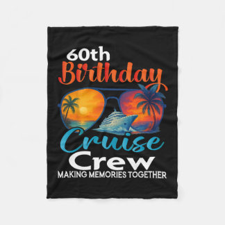 Couverture Polaire 60th Birthday Cruise Crew Friends Family Vacation 