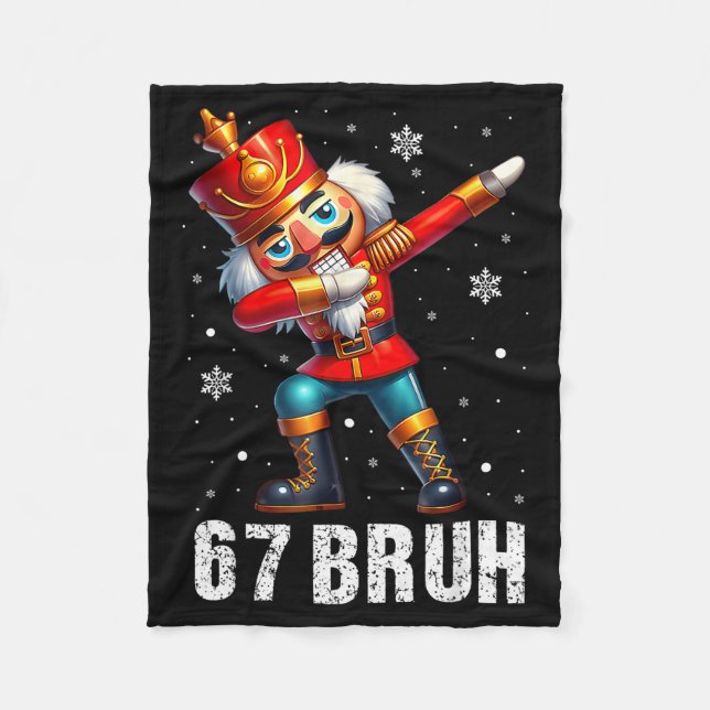 Couverture Polaire 67 Christmas Nutcracker Six Seven Bruh 6 7 Funny C (Devant)