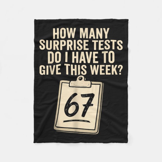 Couverture Polaire 67 Days Of School Teacher 67 Shirt 67 Teacher  (Devant)