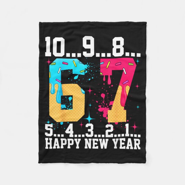 Couverture Polaire 67 Happy New Year Six Seven Funny Countdown 2026  (Devant)
