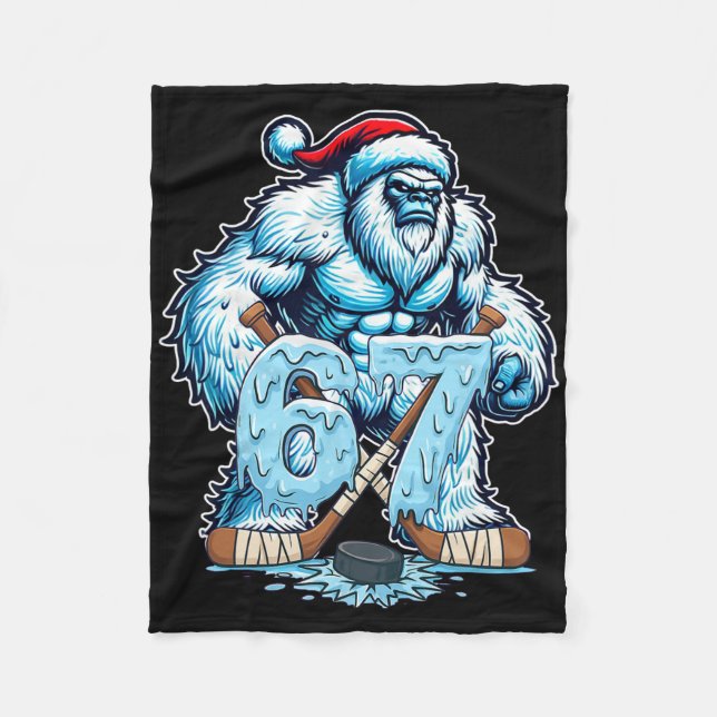 Couverture Polaire 67 Hockey Drip Number Funny Meme Style Boys Graphi (Devant)