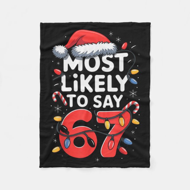 Couverture Polaire 67 Meme drôle de conception de Meme de Noël le plu (Devant)