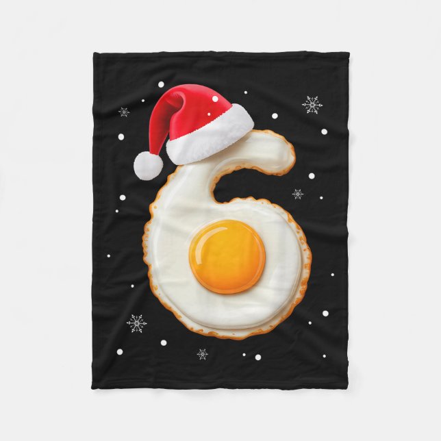 Couverture Polaire 67 Meme Funny Number 6 Egg Bacon Matching Christma (Devant)