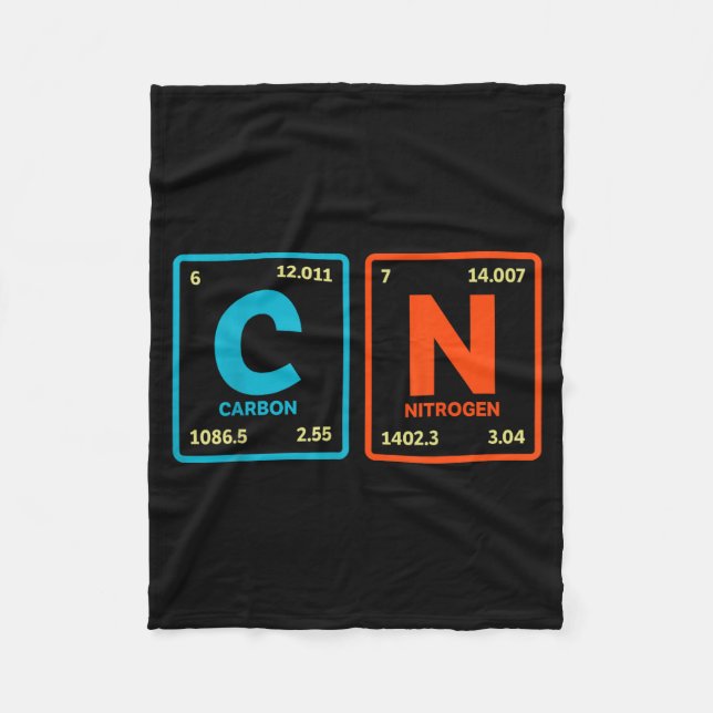 Couverture Polaire 67 Meme Funny Teacher Science Periodic Table Retro (Devant)