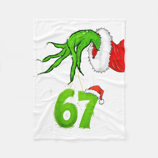 Couverture Polaire 67 Meme Humor 6-7 Funny Six Seven Christmas  (Devant)