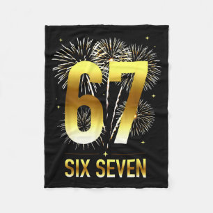 Couverture Polaire 67 Nouvel An Eve Party Pyjama Chemise 6 7 Meme 67 