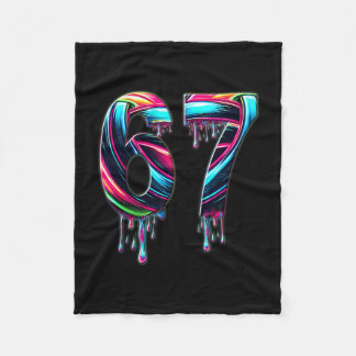 Couverture Polaire 67 Six Seven 6 7 Conception de Mème Drôle 6 7