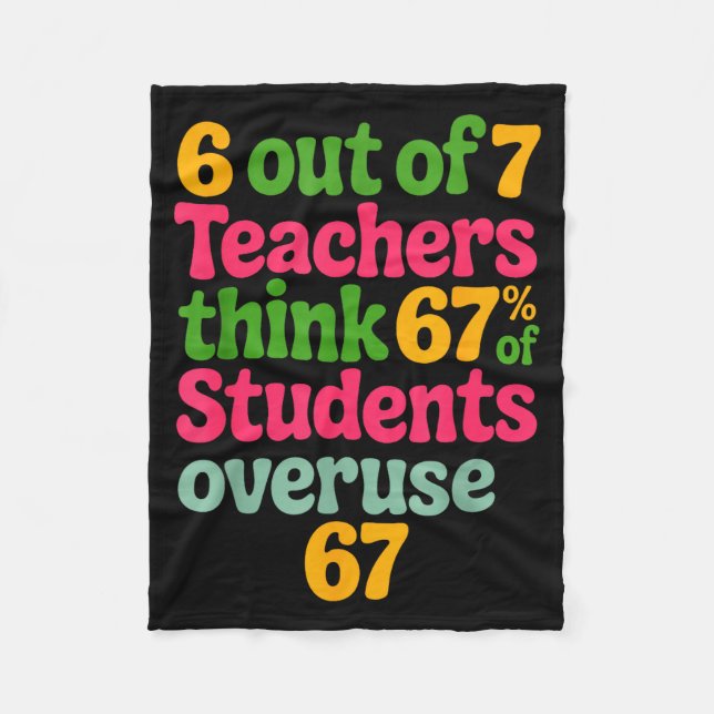 Couverture Polaire 6 Out Of 7 Teachers Think 67% Of Students Overuse  (Devant)