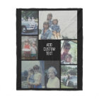 6 photo collage - arrière - plan noir - texte blan