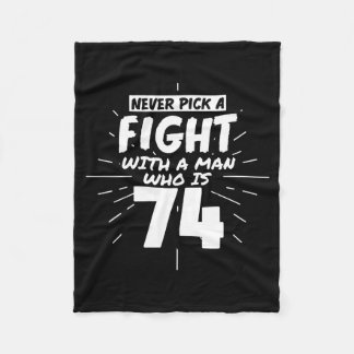 Couverture Polaire 74 Years Old Men 74 Birthday Present Funny Gift 