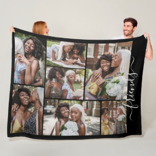 Couverture Polaire 7 Collage photo amis modèle personnalisé