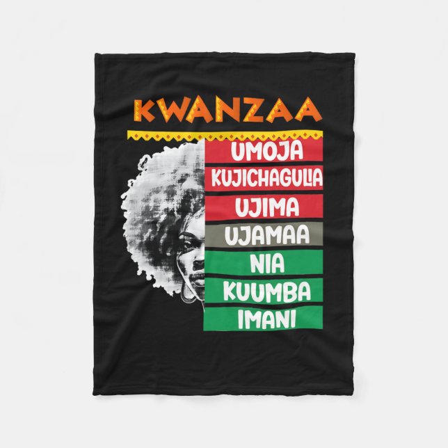 Couverture Polaire 7 Principes De Kwanzaa4 (Devant)