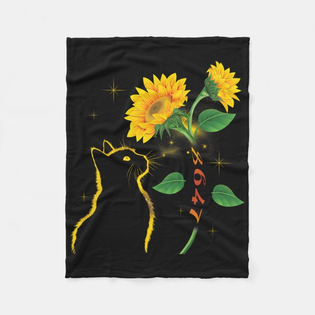 Couverture Polaire 8647 Subtle Anti Trump 86 47 Sunflower Cat Lovers  (Devant)