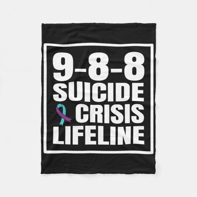 Couverture Polaire 988 Prévention Du Suicide Et De La Crise (Devant)