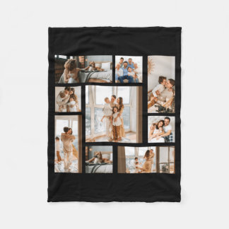 Couverture Polaire 9 Photo Collage Template 