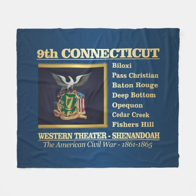 Couverture Polaire 9e infanterie du Connecticut (BH) (Devant (Horizontal))