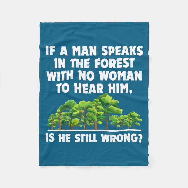 Couverture Polaire A Le Si Parle Forêt N'entend Pas (Devant)