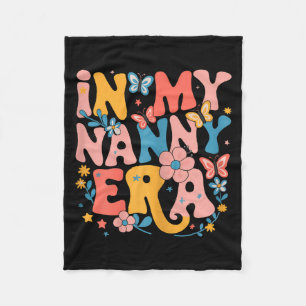 Couverture Polaire À l'ère de ma nounou Rétro Groovy Fête des mères N