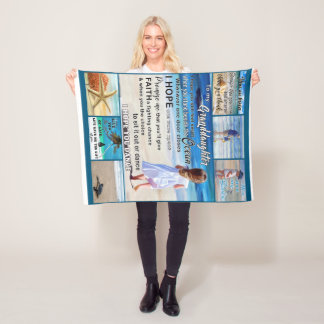 Couverture Polaire À Ma Petite-Fille Plage Et Mer Mon Soleil