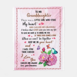 Couverture Polaire à mon amour de Noël de petite-fille de grand-mère