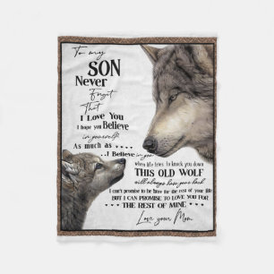 Couverture Polaire À Mon Fils Don, Maman Et Fils, Lettre D'Amour À So