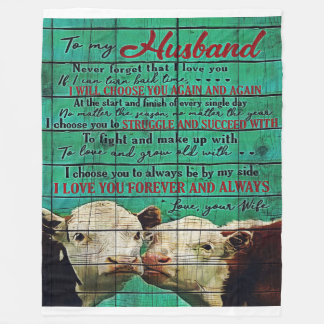 Couverture Polaire À mon mari | Jolie famille présente