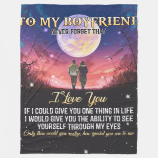 Couverture Polaire À Mon Petit Ami Je T'Aime