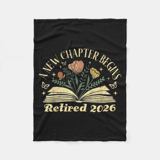 Couverture Polaire A New Chapter Begins Retired 2026 Funny Teacher Re (Devant)