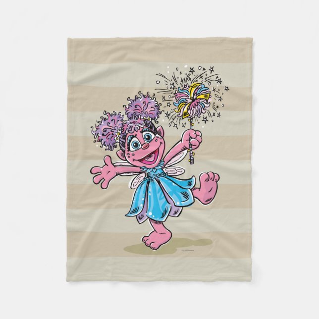 Couverture Polaire Abby Cadabby Art rétro (Devant)