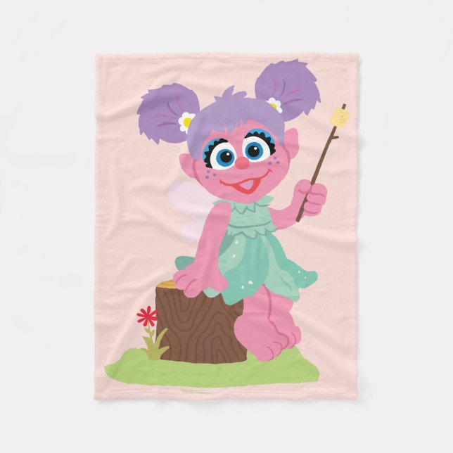 Couverture Polaire Abby Cadabby Toasting Marshmallows (Devant)