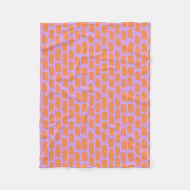 Couverture Polaire Abrégé sur lumineux rose et orange (Devant)