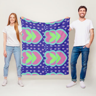 Couverture Polaire Abstrait Floral Mandala Motif Design rouge