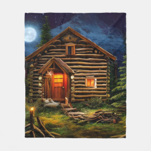 Couverture Polaire Abstrait Wilderness Little Cabine