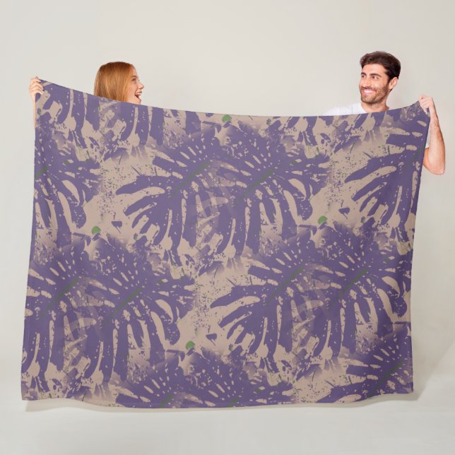 Couverture Polaire Abstraits Plantes tropicaux Botanique (En situation)