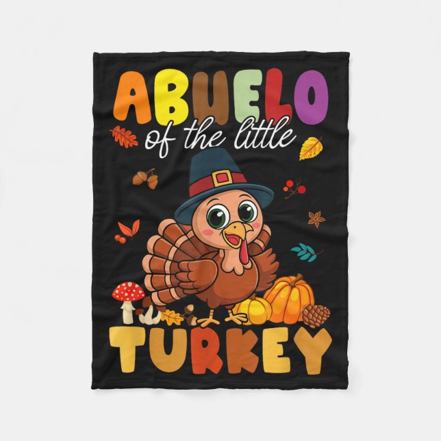 Couverture Polaire Abuelo Of The Little Turkey Thanksgiving Baby Show (Devant)